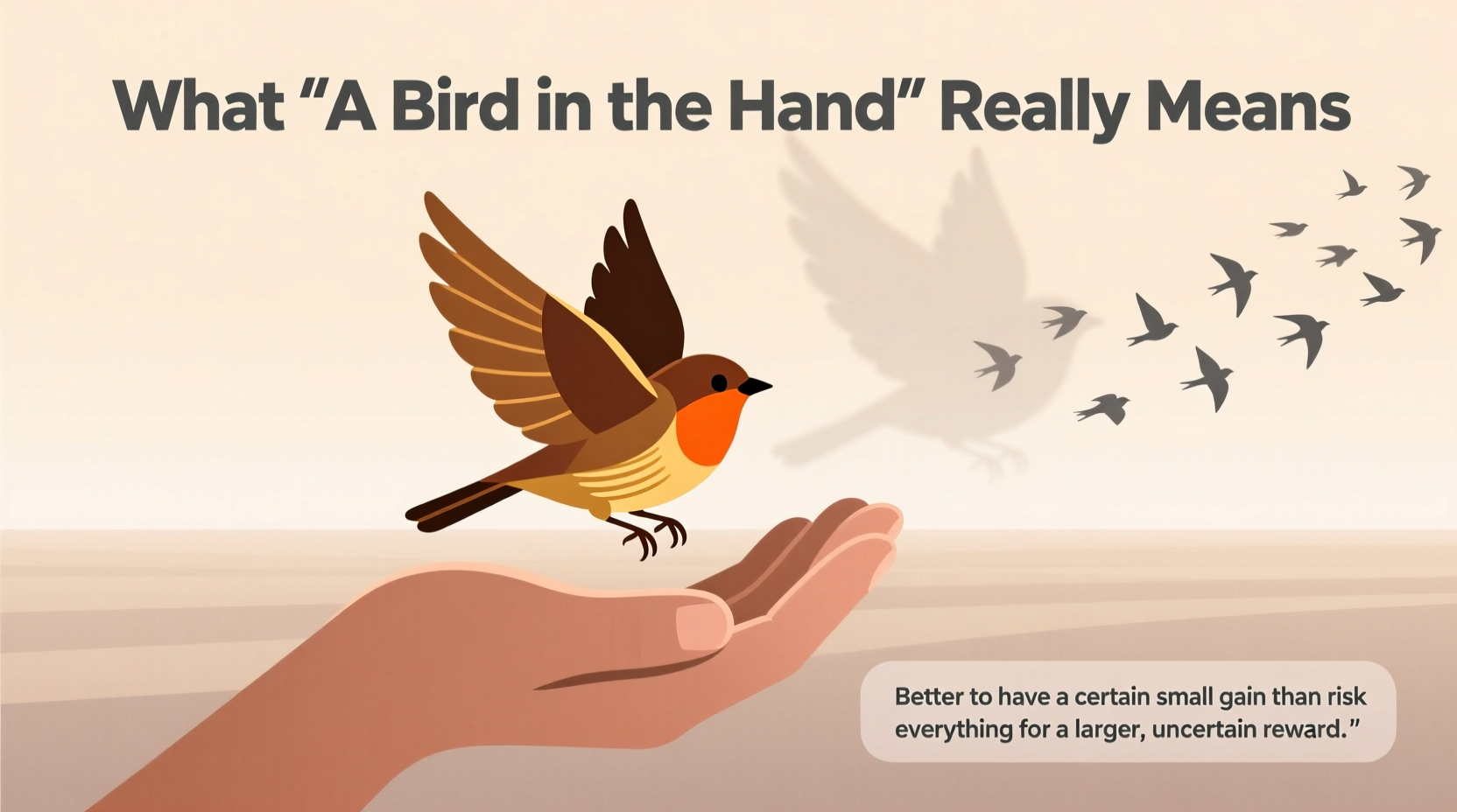 a bird in the hand