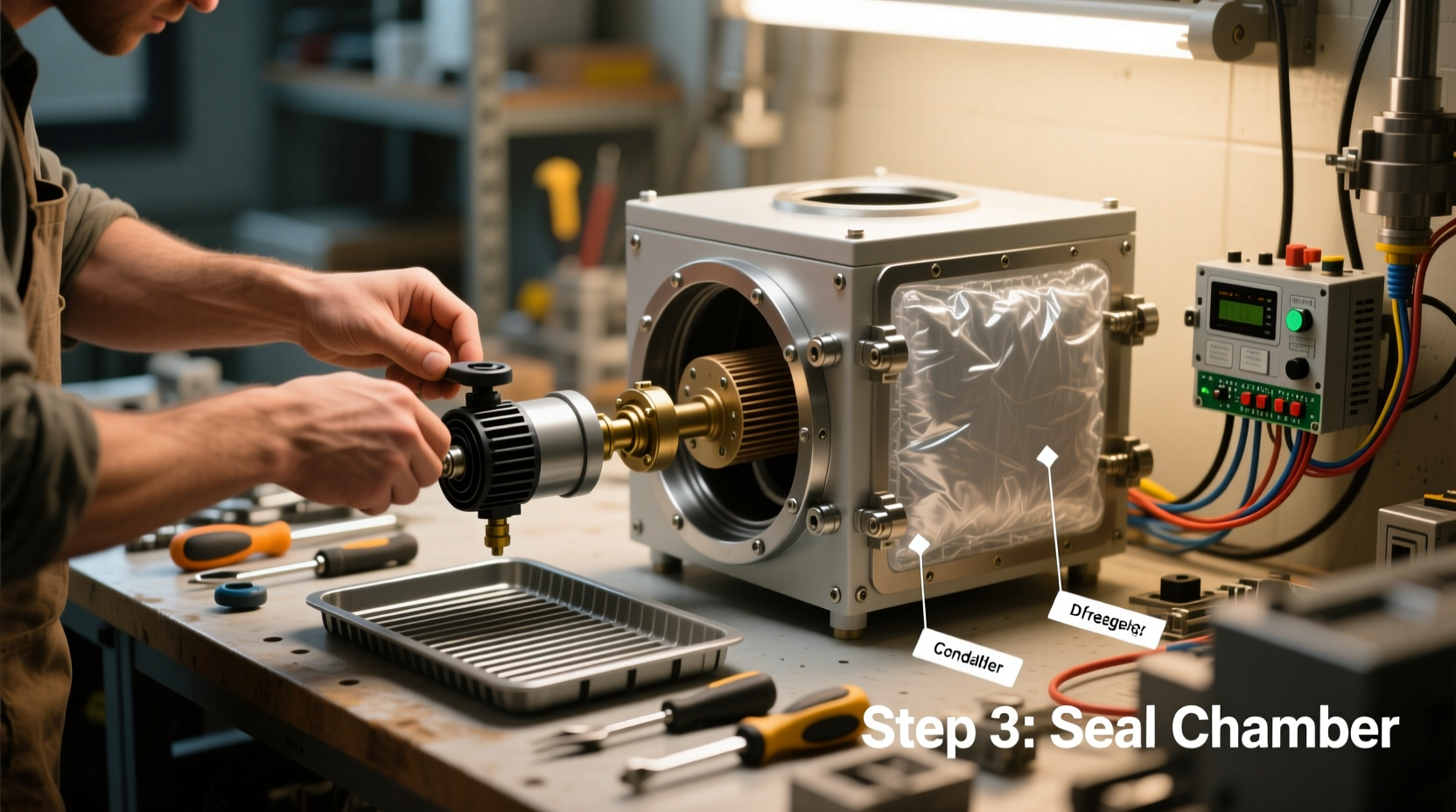 DIY freeze dryer component assembly process