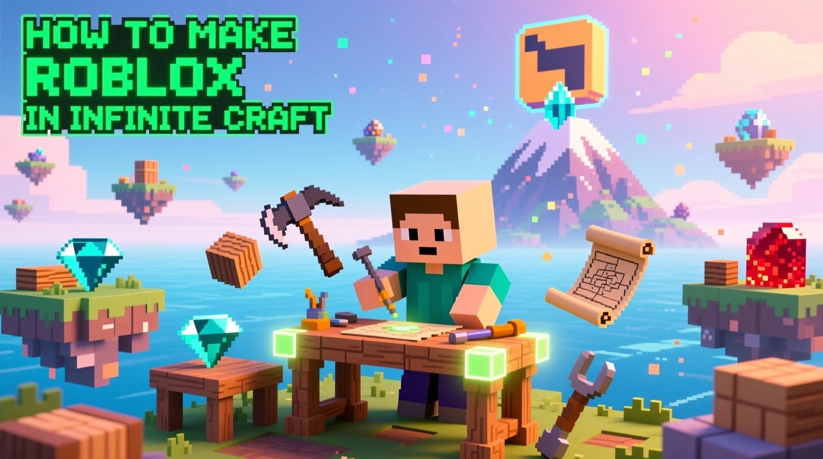 how to make roblox in infinite craft