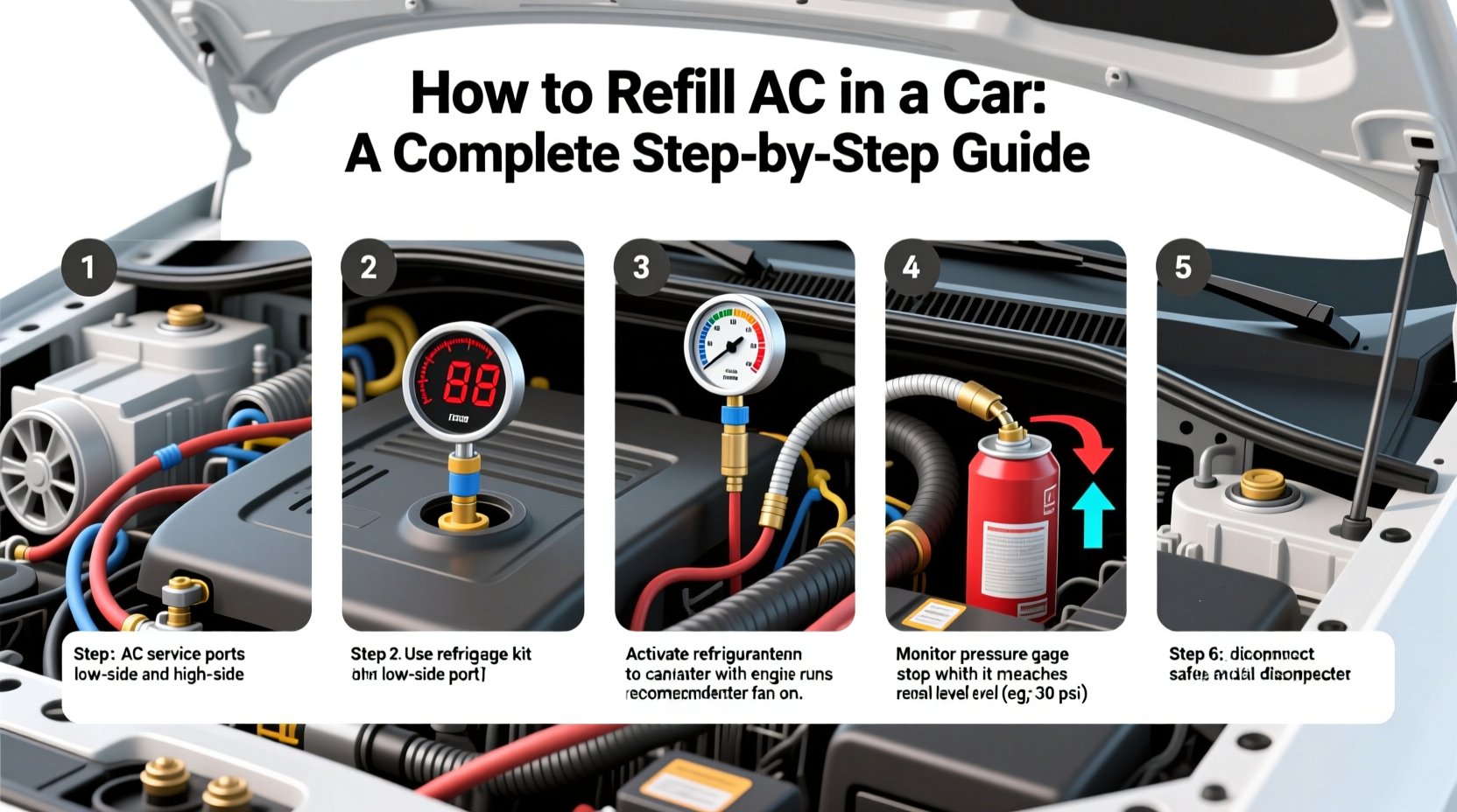 how to refill ac in a car