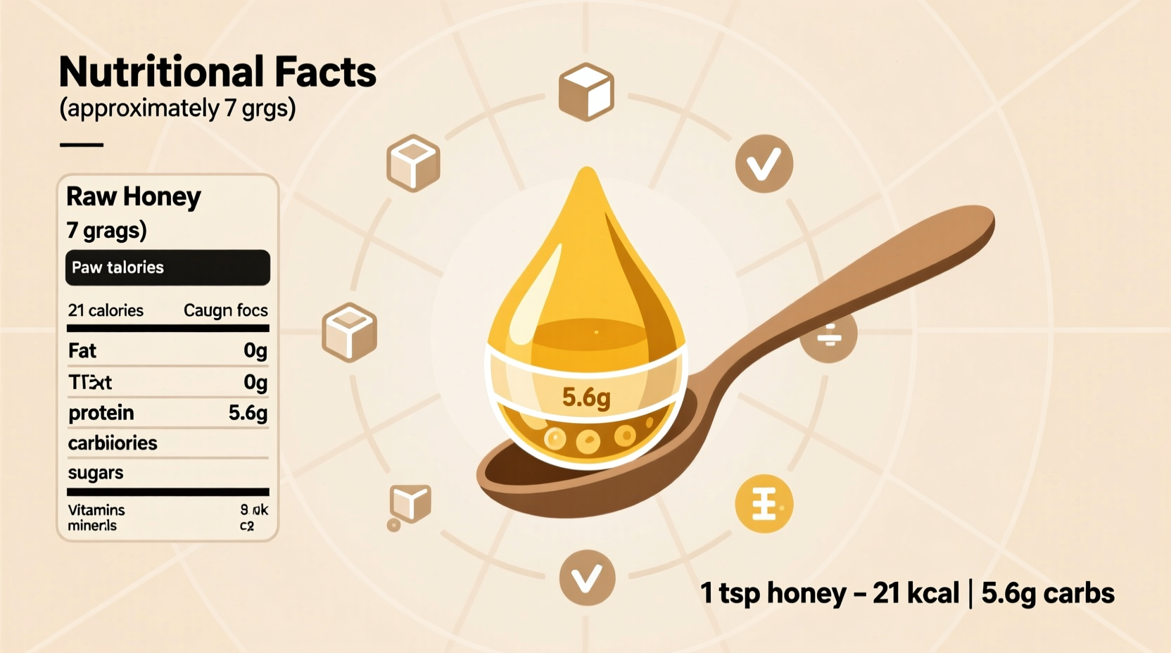 1 tsp honey nutrition
