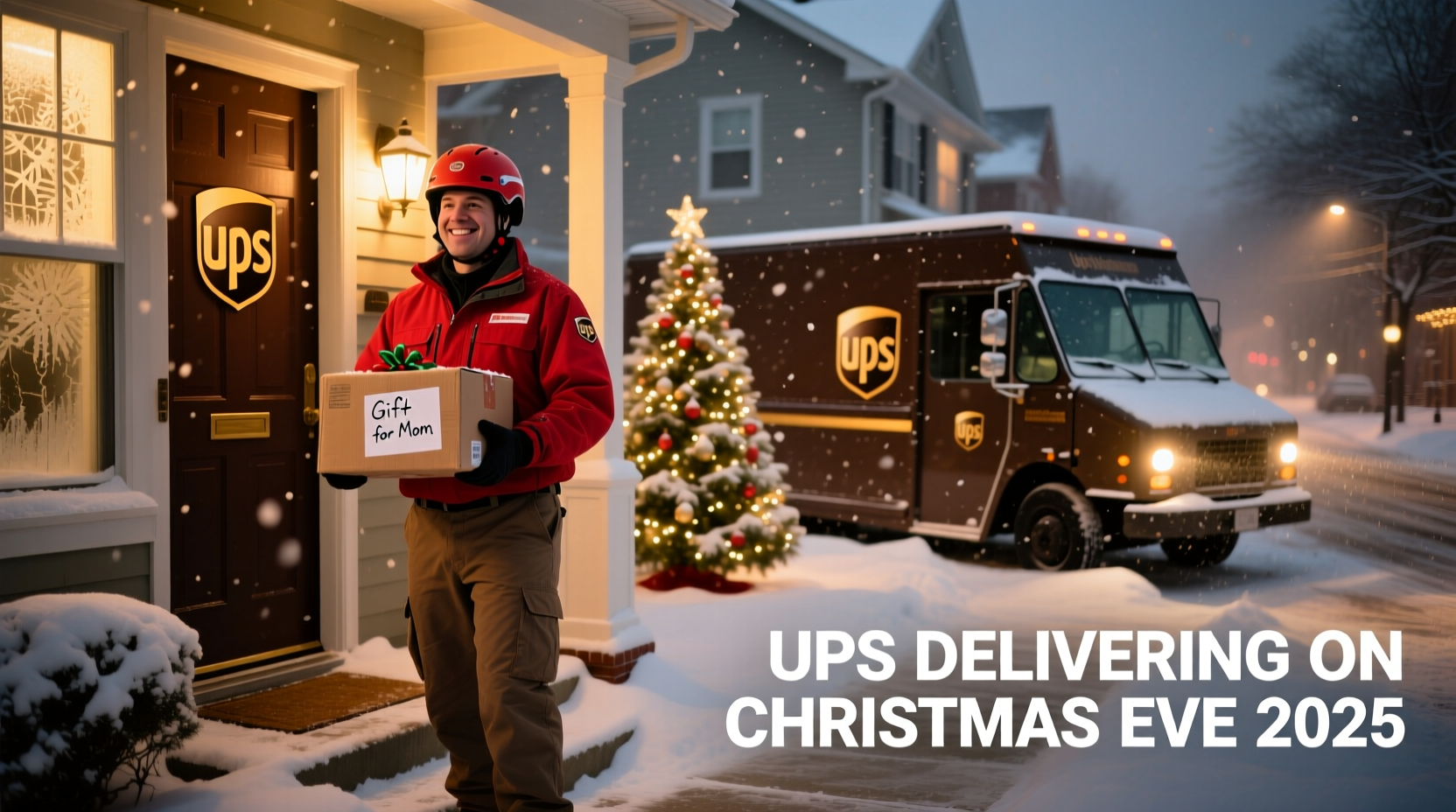 is ups delivering on christmas eve