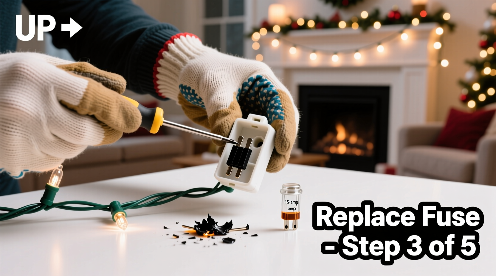 how to replace the fuse on christmas lights