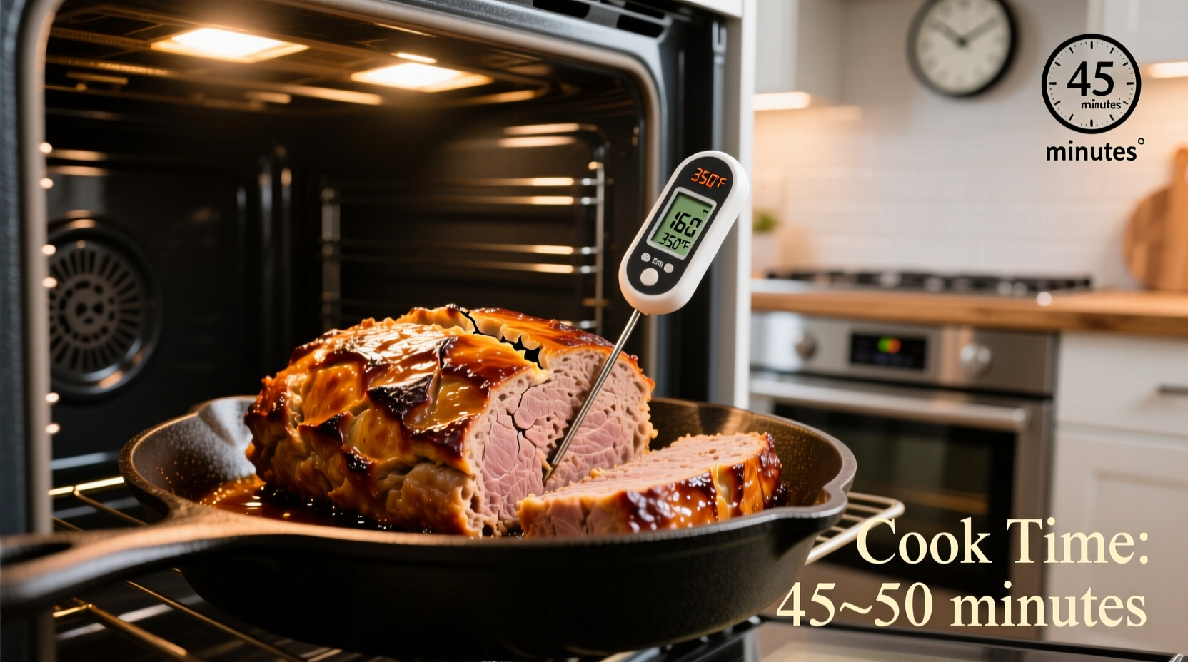 1lb Meatloaf at 350°F: Perfect Cooking Time Revealed