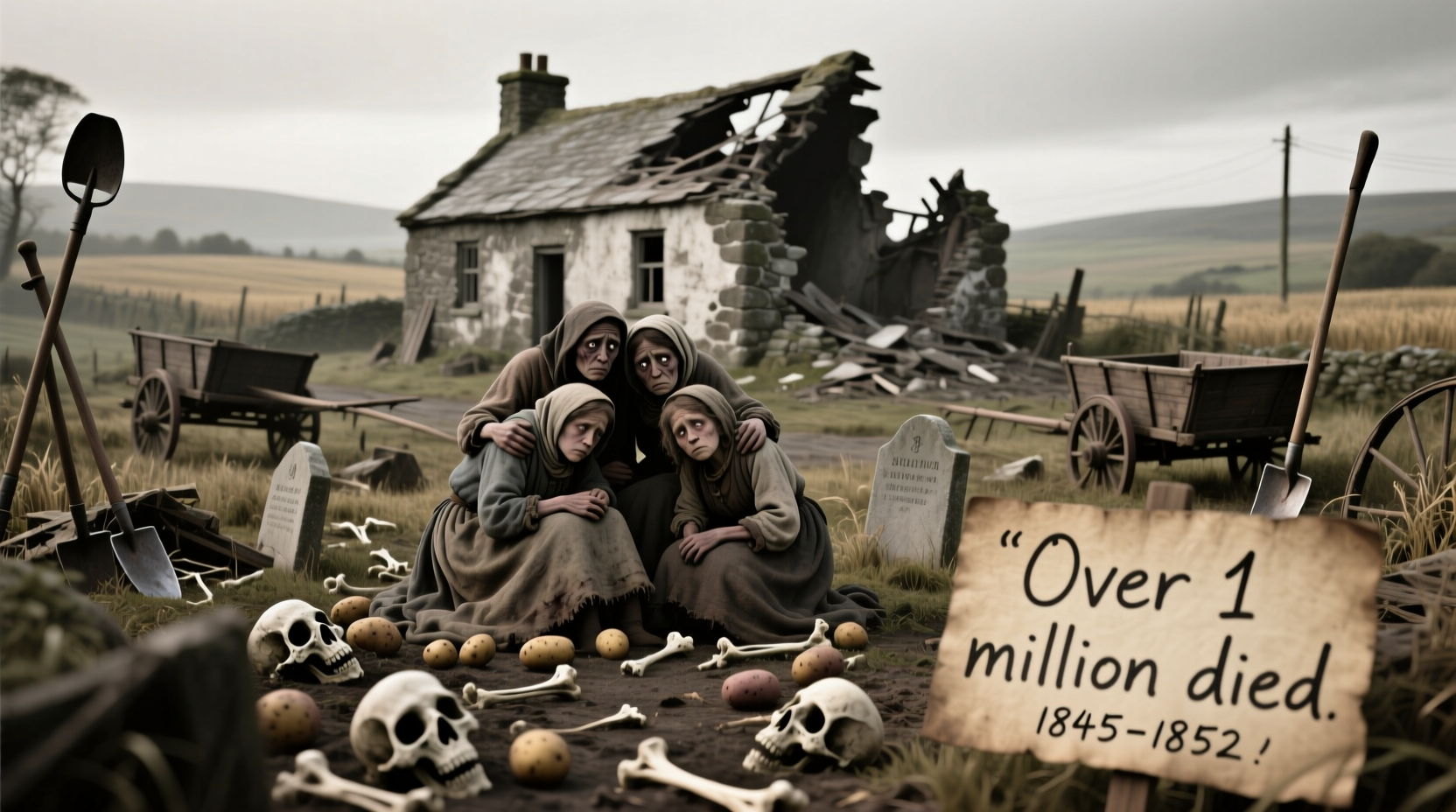 Irish Potato Famine Death Toll: 1 Million Confirmed