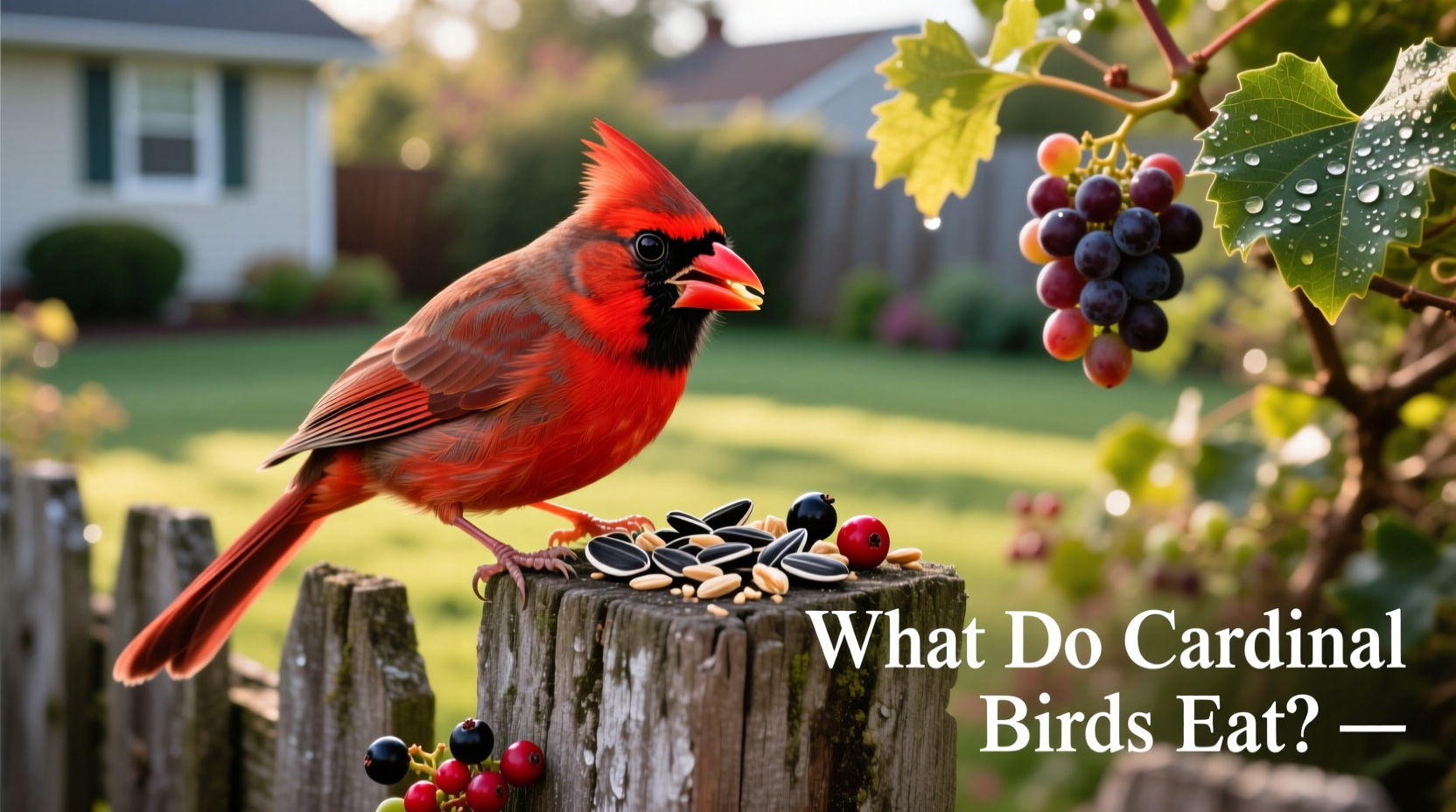 what do cardinal birds eat