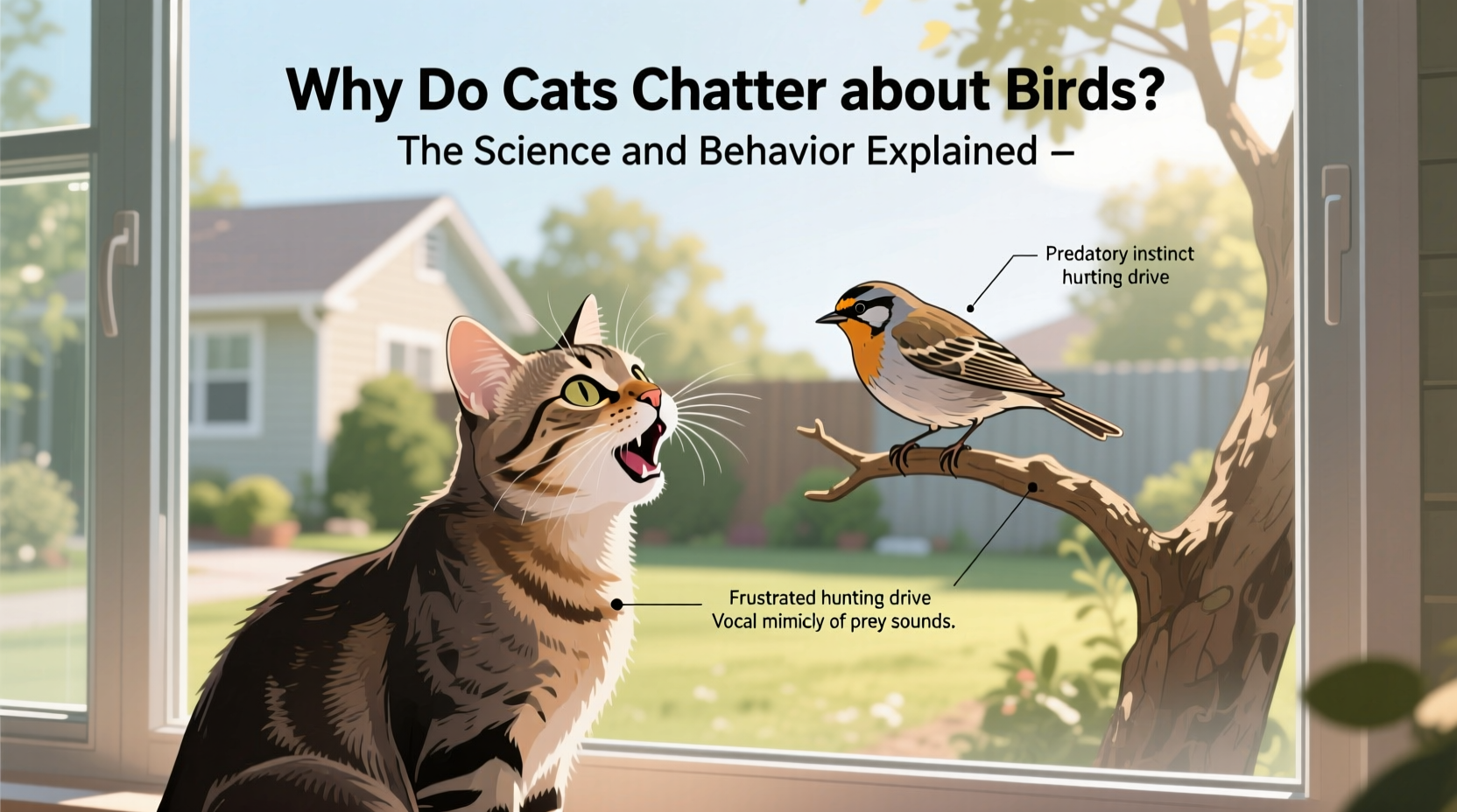why do cats chatter at birds