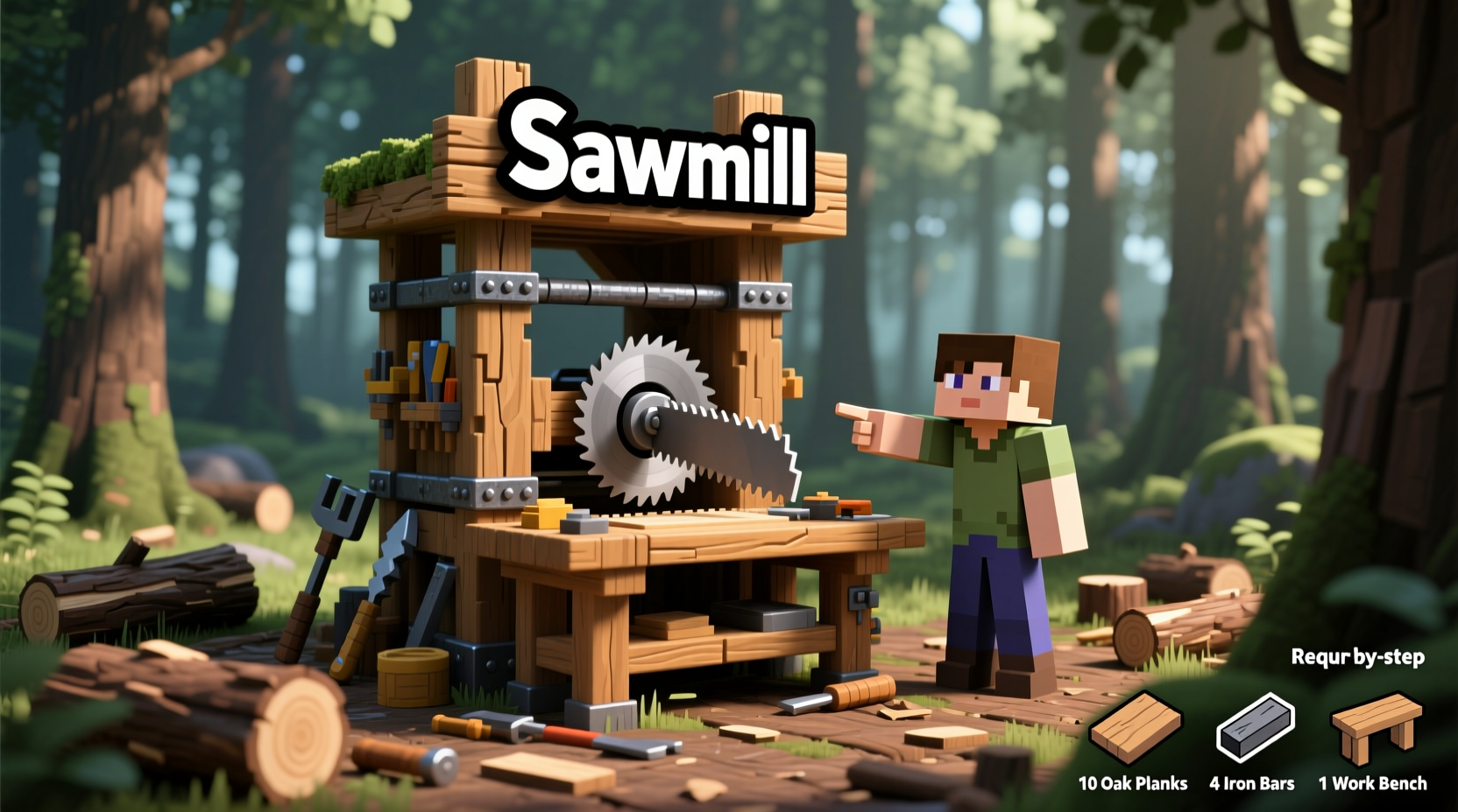 how to craft a sawmill in terraria