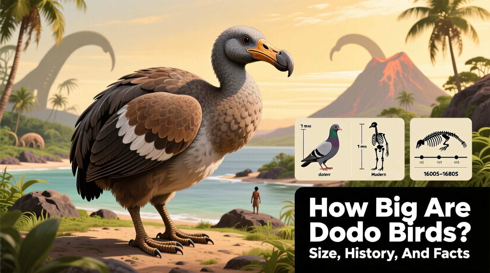 how big are dodo birds
