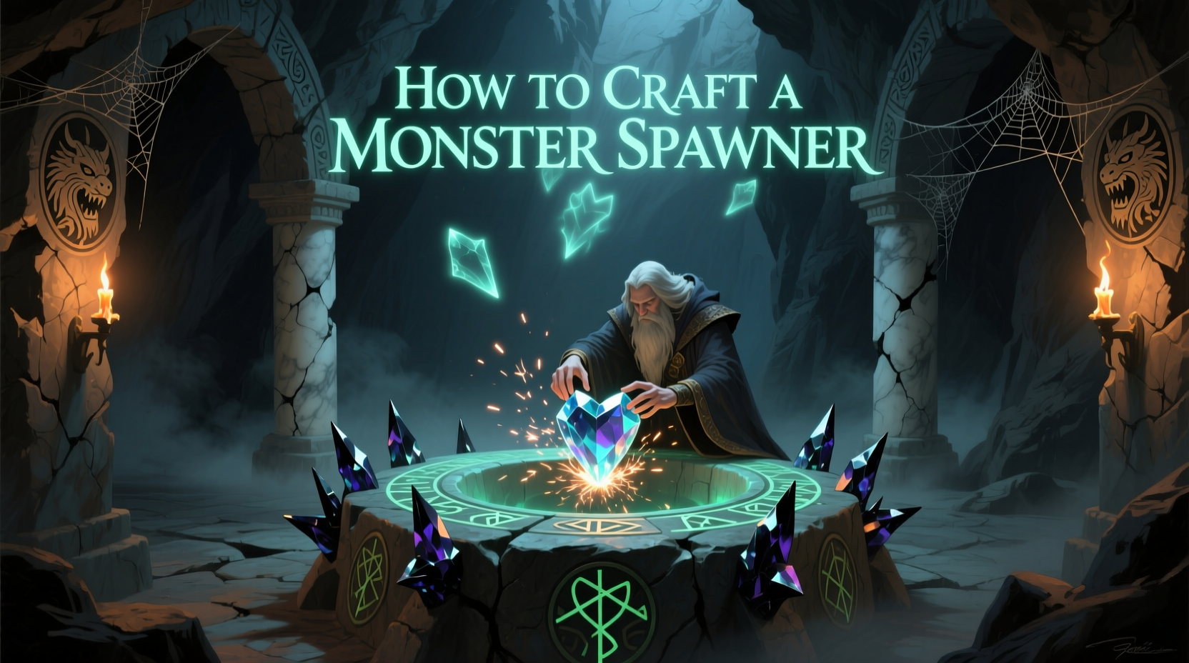 how to craft a monster spawner