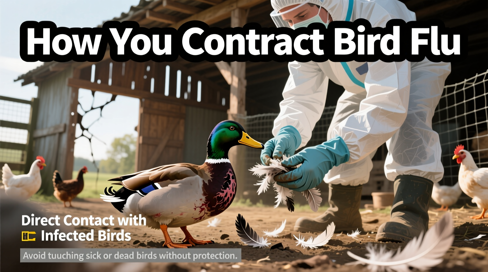 how do you contract bird flu