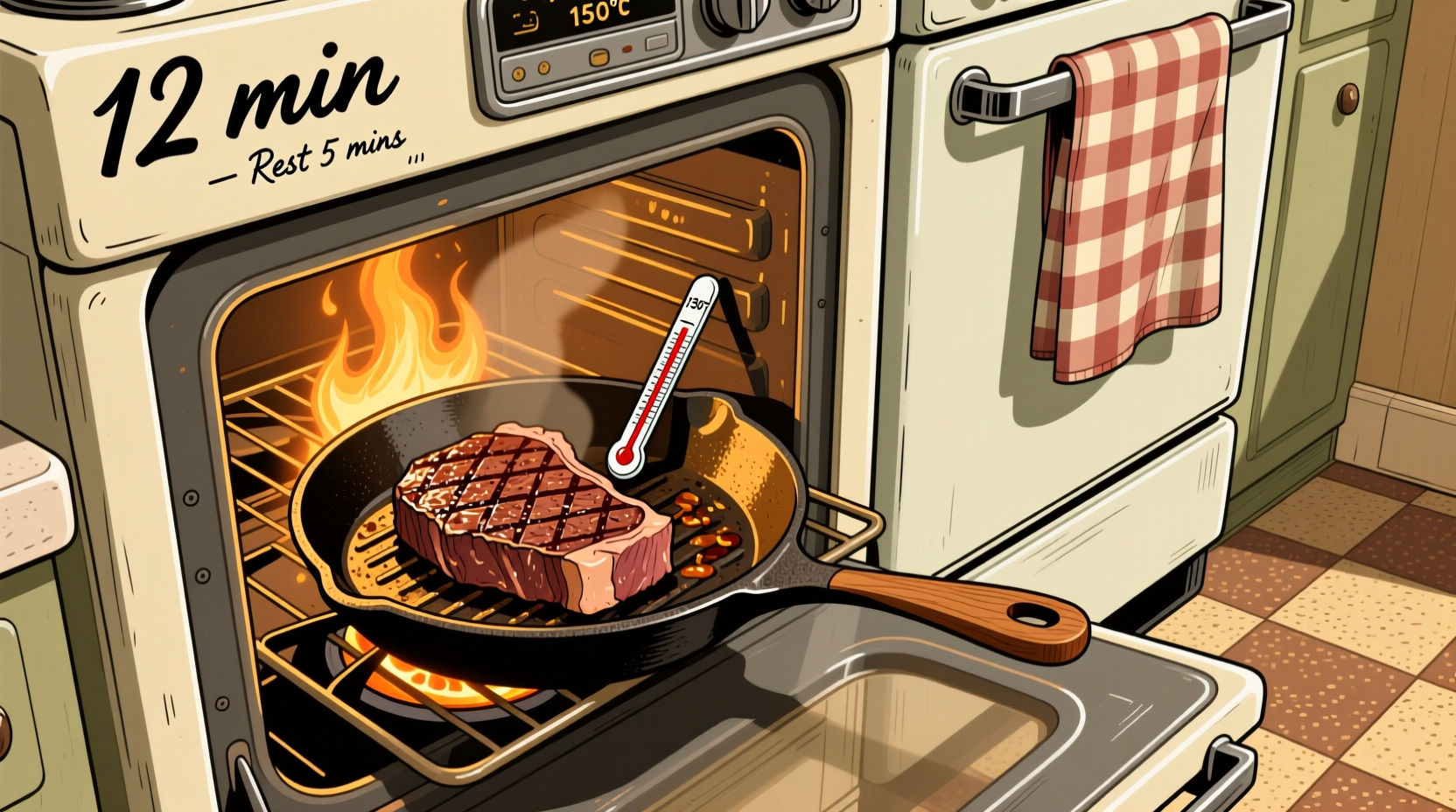 Oven Steak Cooking Time: Exact Minutes by Thickness & Doneness