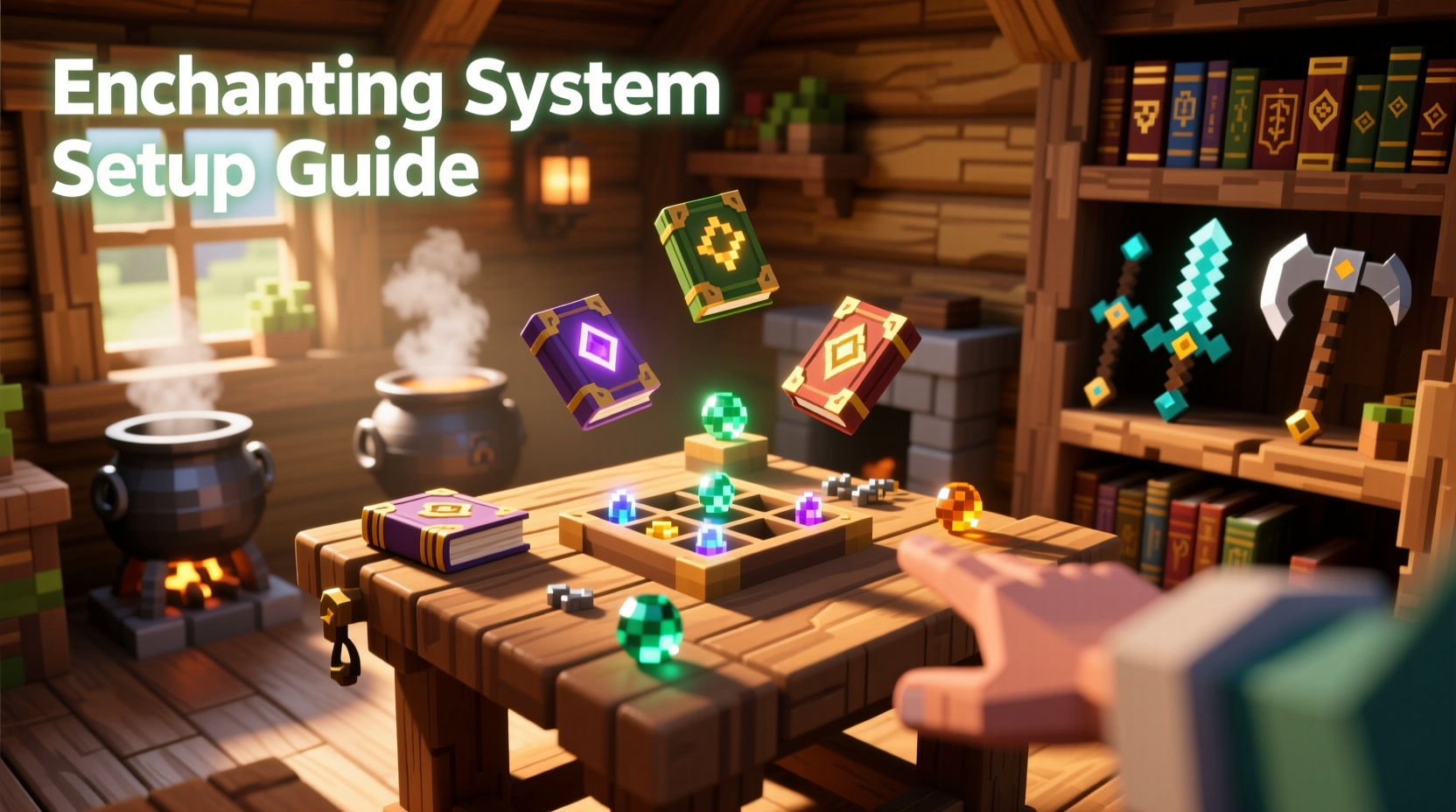 Minecraft enchanting system setup guide