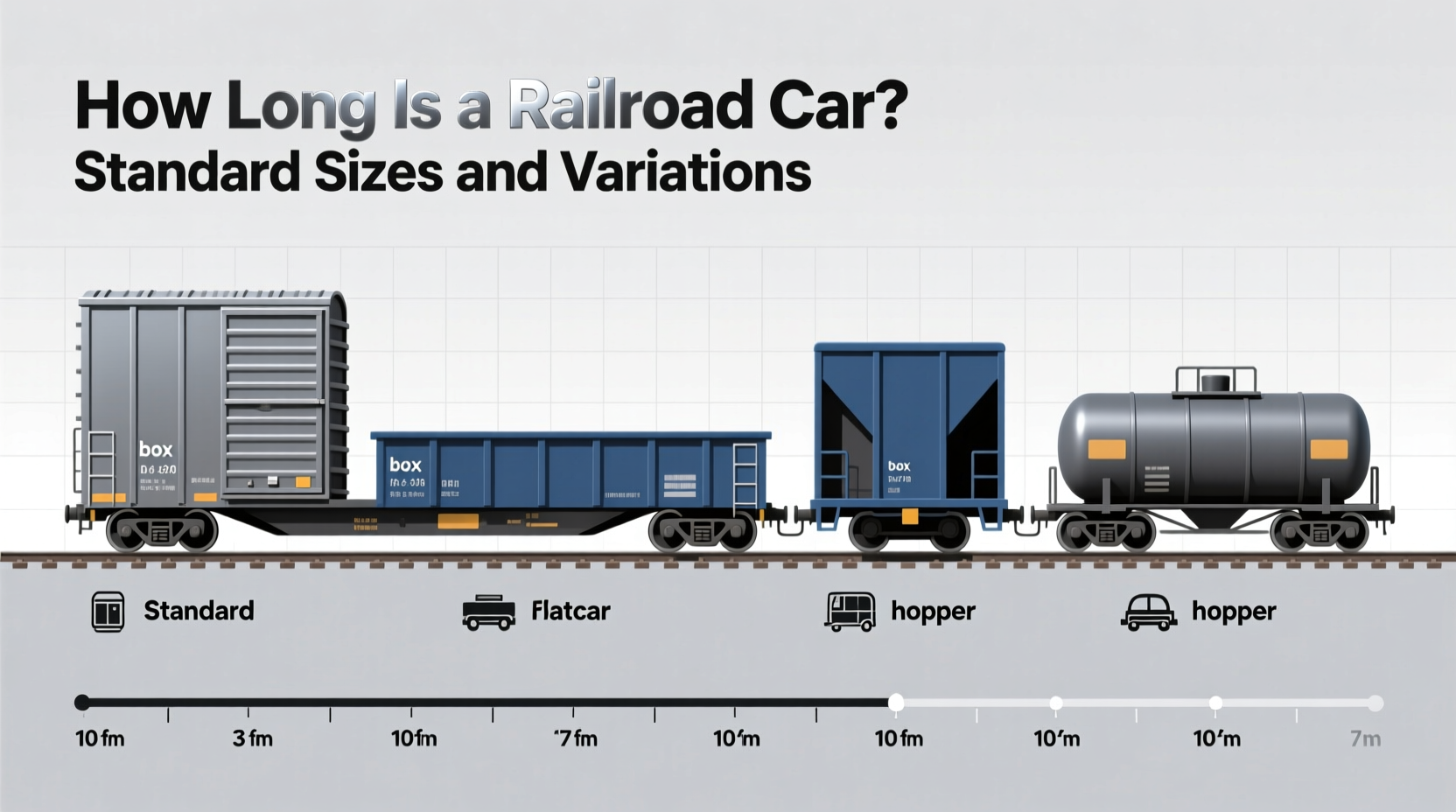 how long is a railroad car