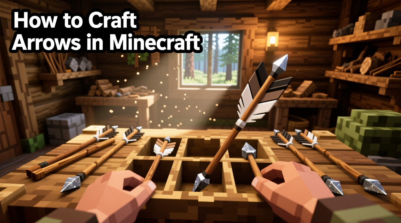 how do you craft arrows in minecraft