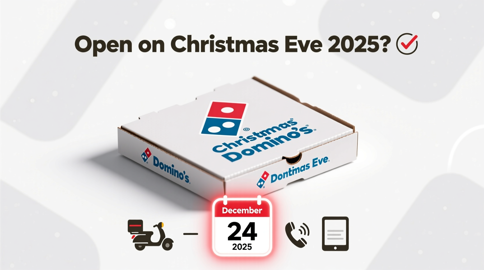 is dominos open on christmas eve