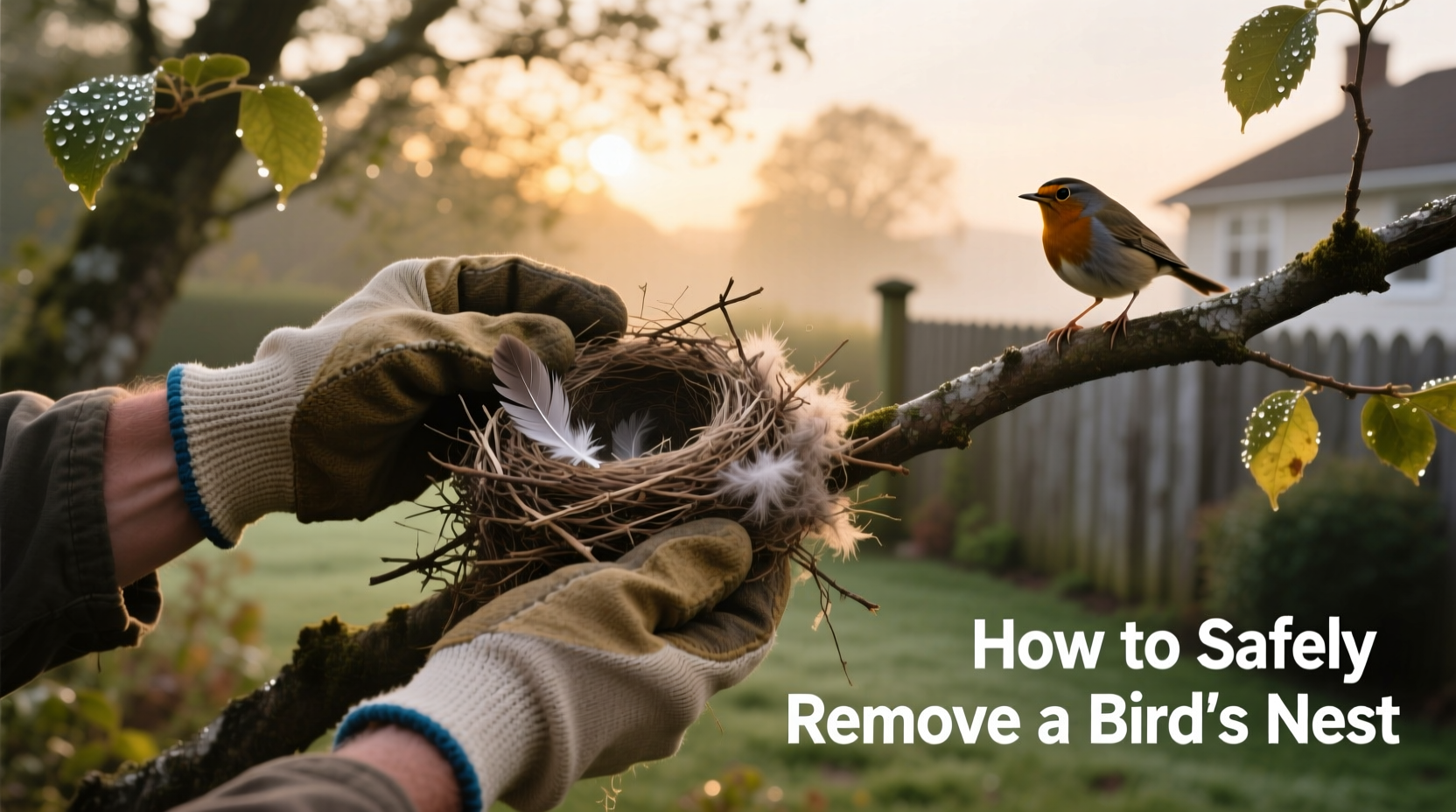 how do you get rid of a birds nest