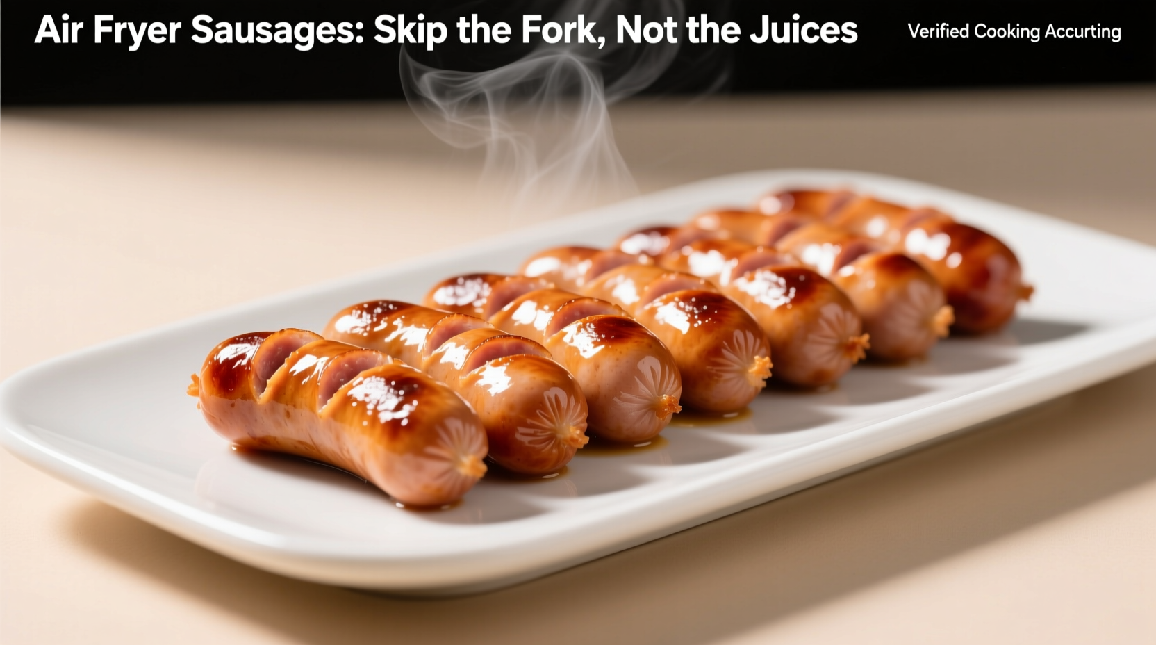 air fryer sausages skip the fork not the juices