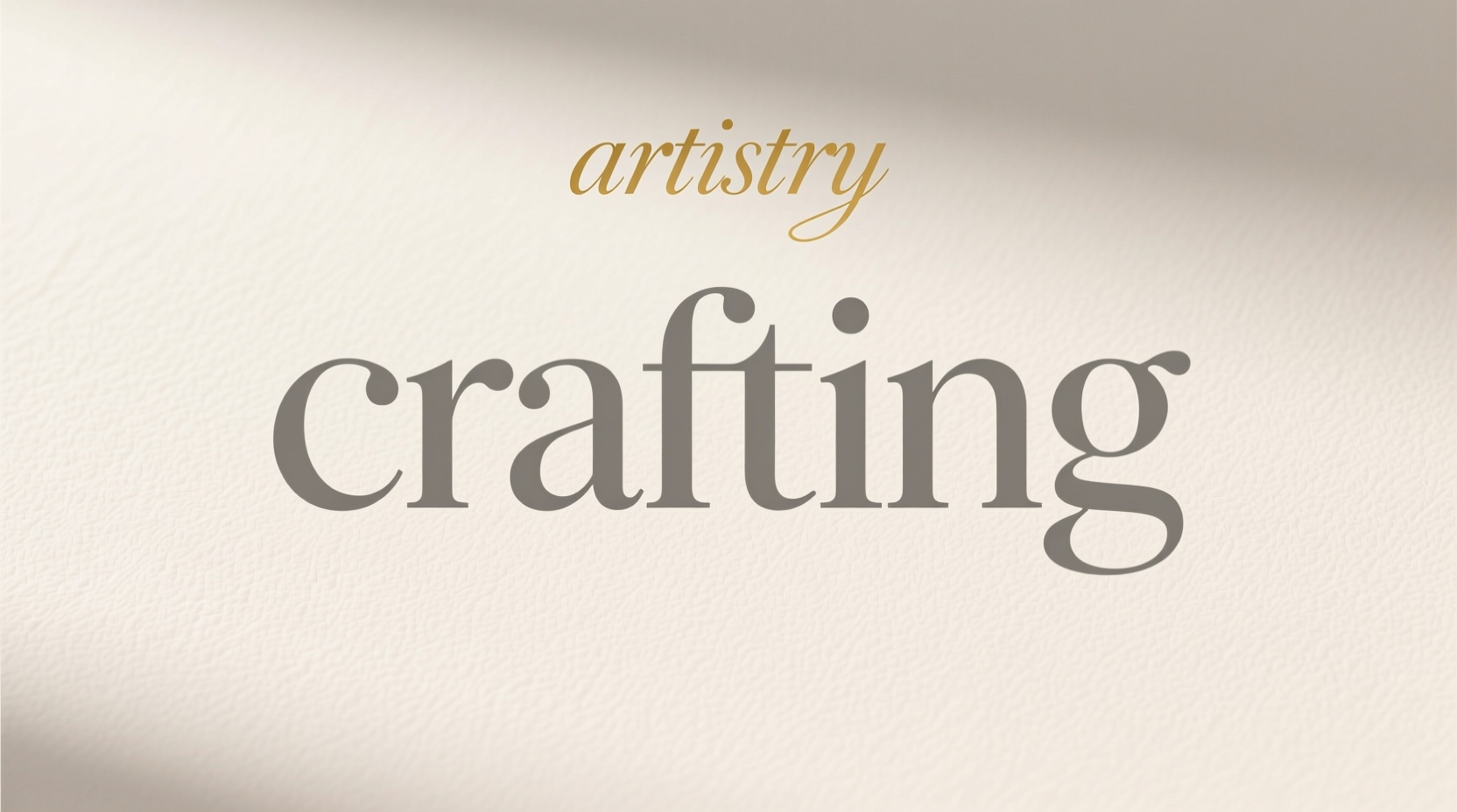 another word for crafting