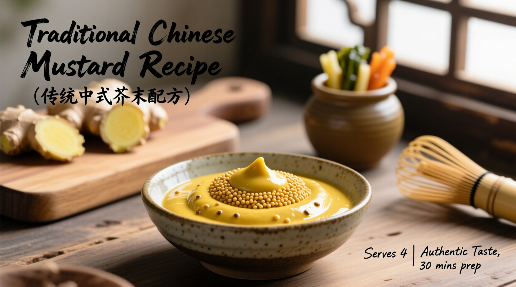Authentic Chinese Mustard Recipe in 10 Minutes