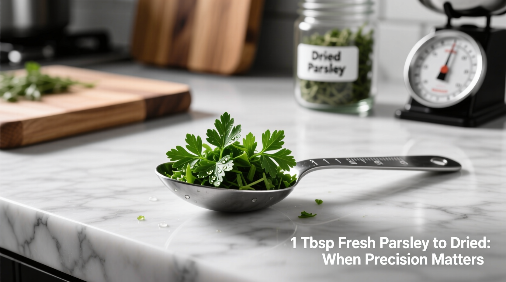 1 tbsp fresh parsley to dried when precision matters
