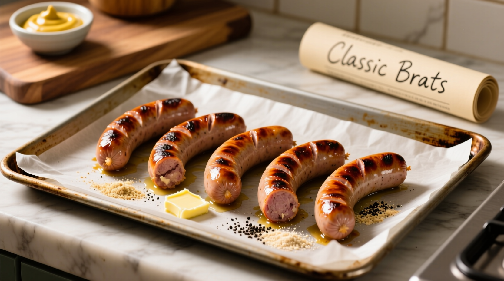 how to cook brats in the oven