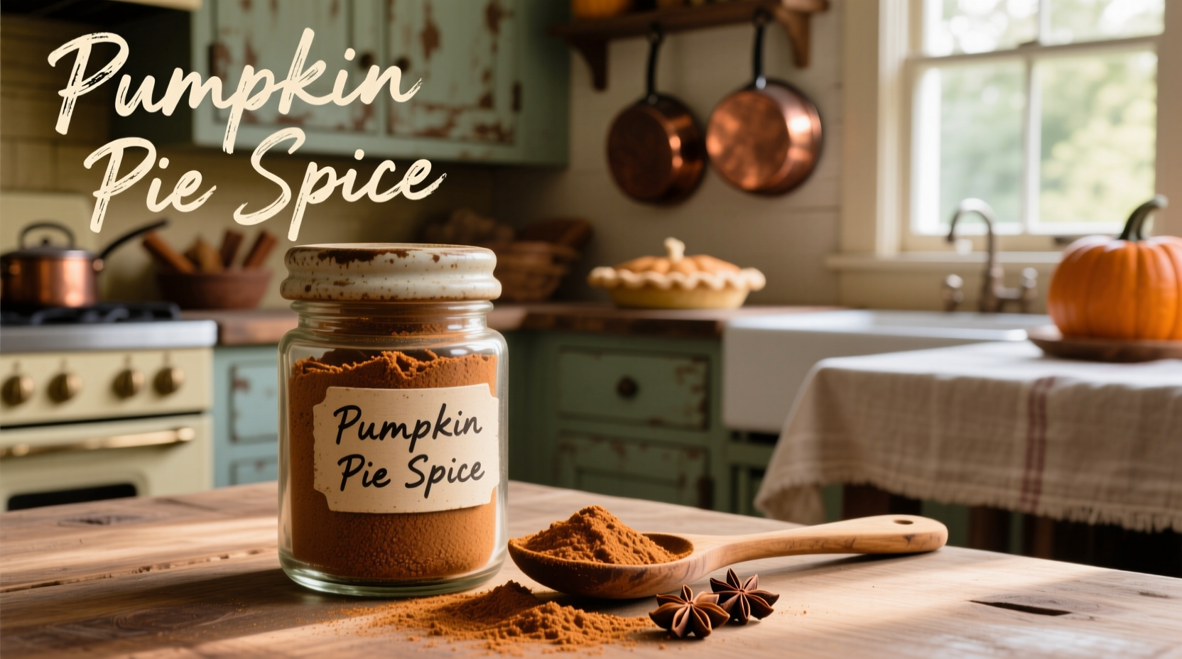 Homemade pumpkin pie spice used in various recipes