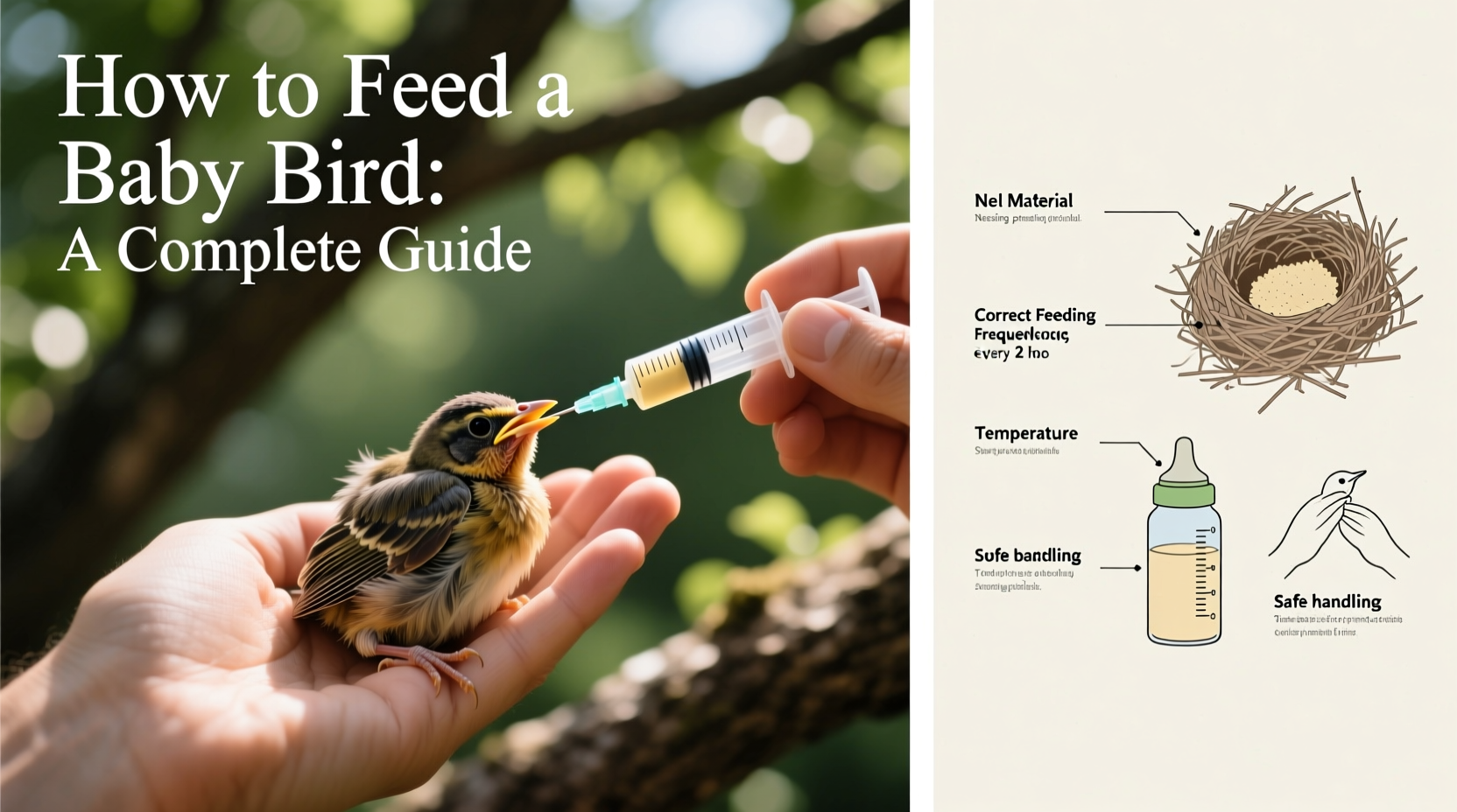 how to feed a baby bird