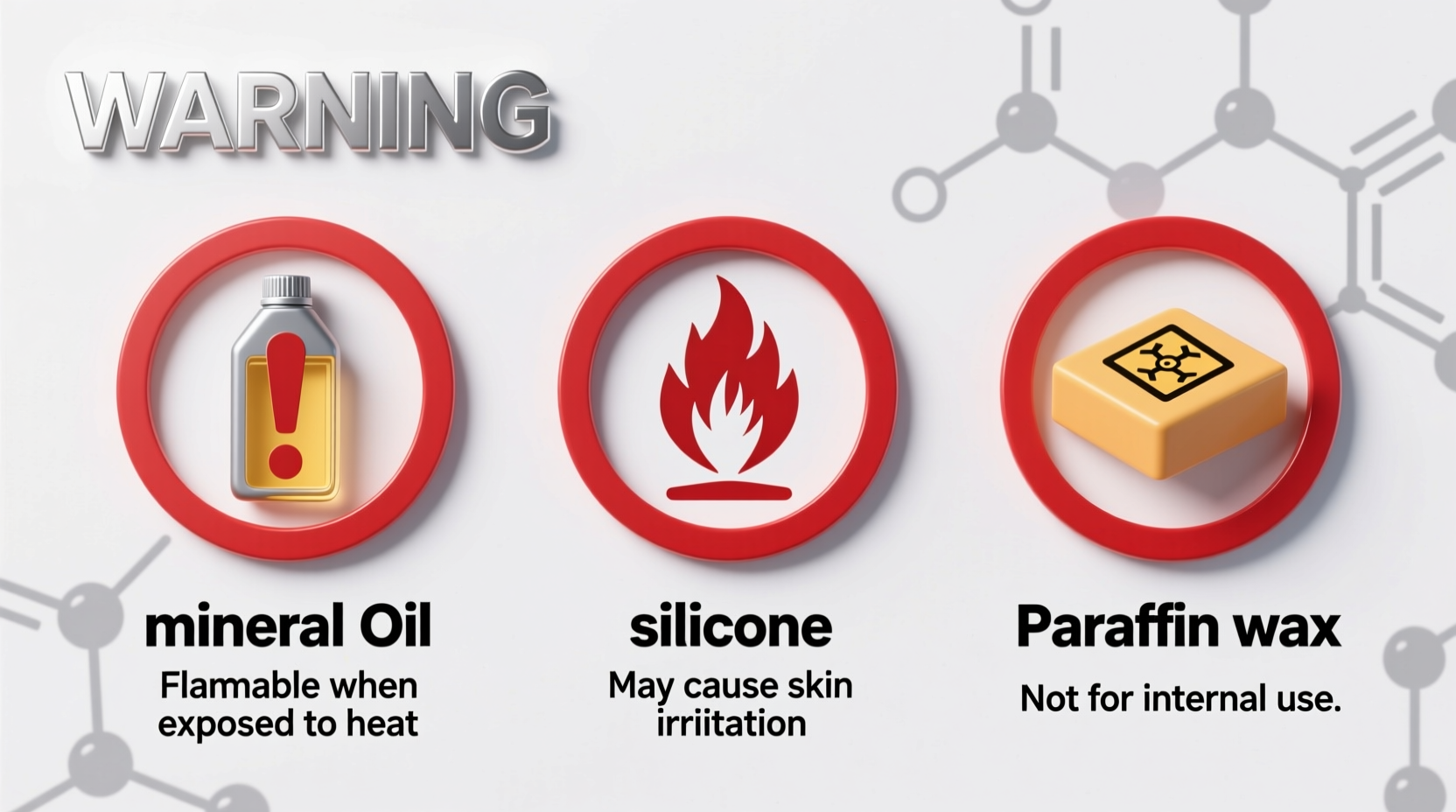 Warning signs on common household lubricant ingredients