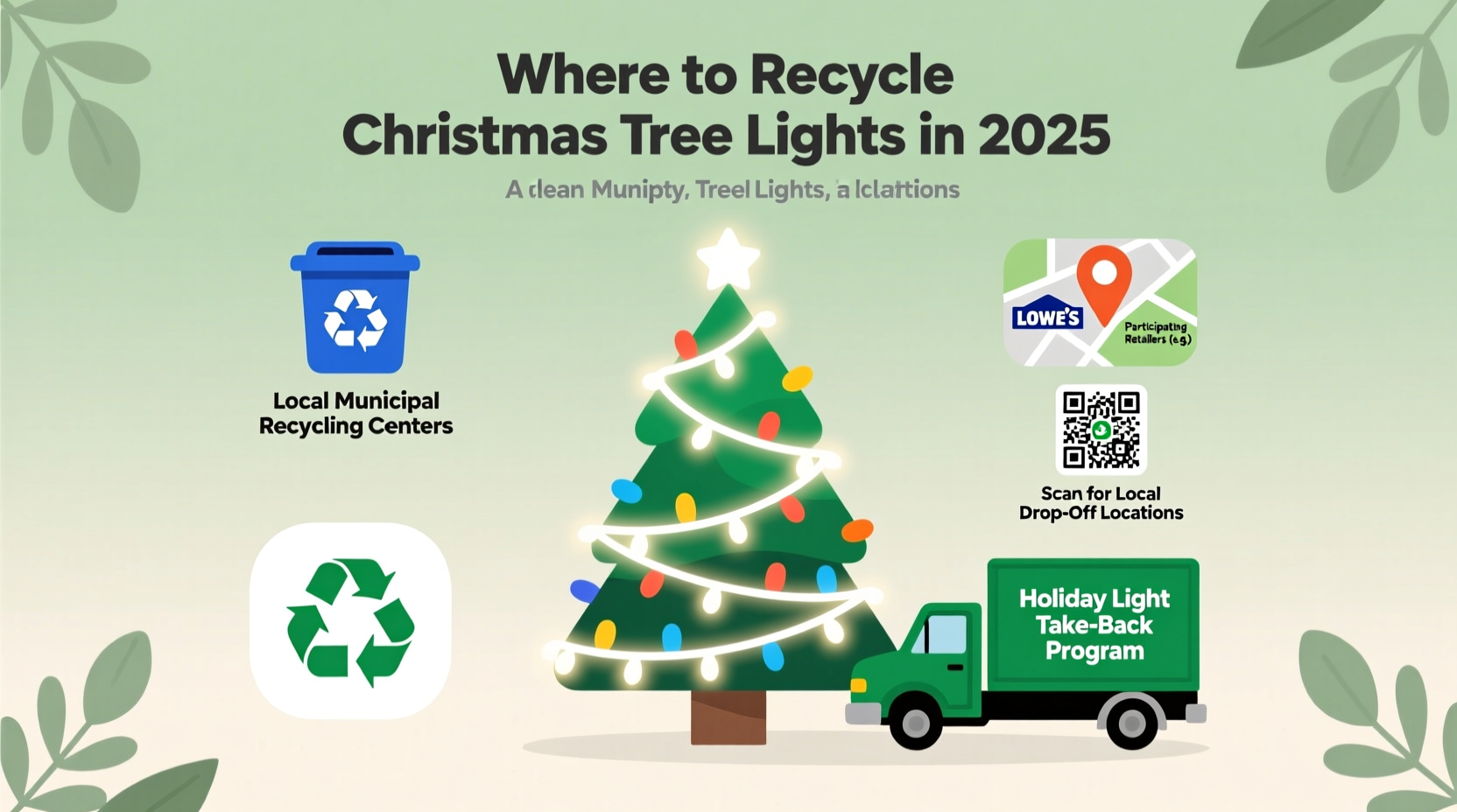 where to recycle christmas tree lights