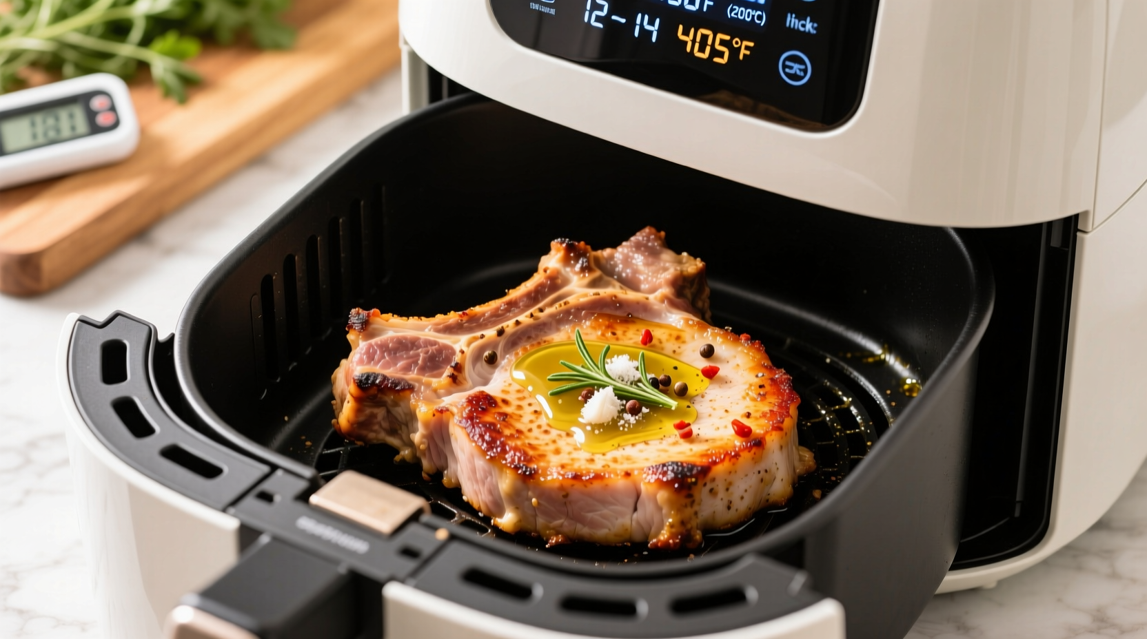how long to cook pork chops in air fryer