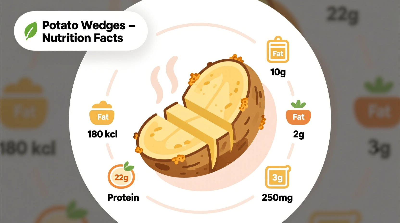 potato wedges nutrition facts
