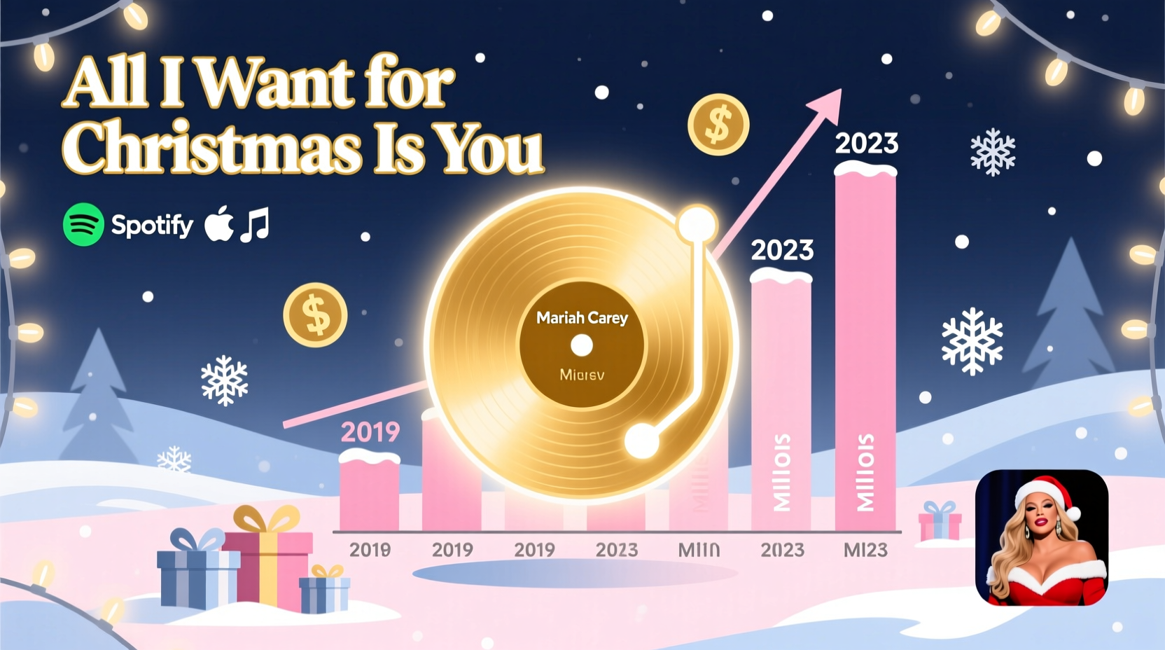 how much has mariah carey made from christmas
