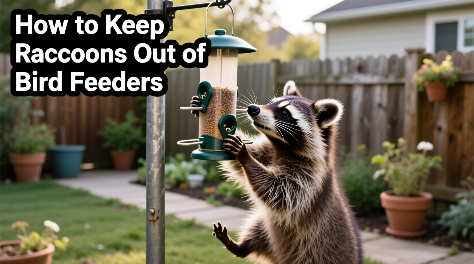 how to keep raccoons out of bird feeders