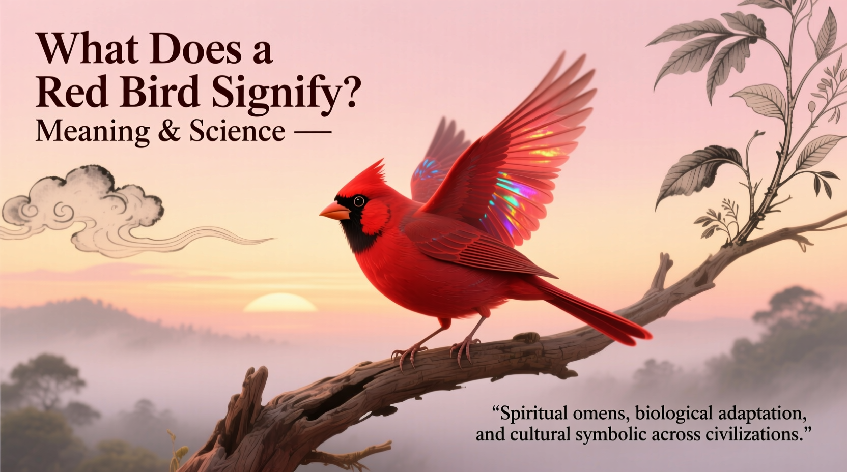 what does a red bird signify