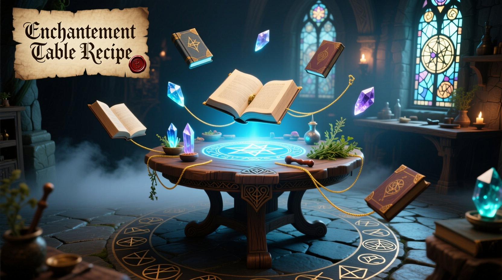 enchantment table crafting recipe