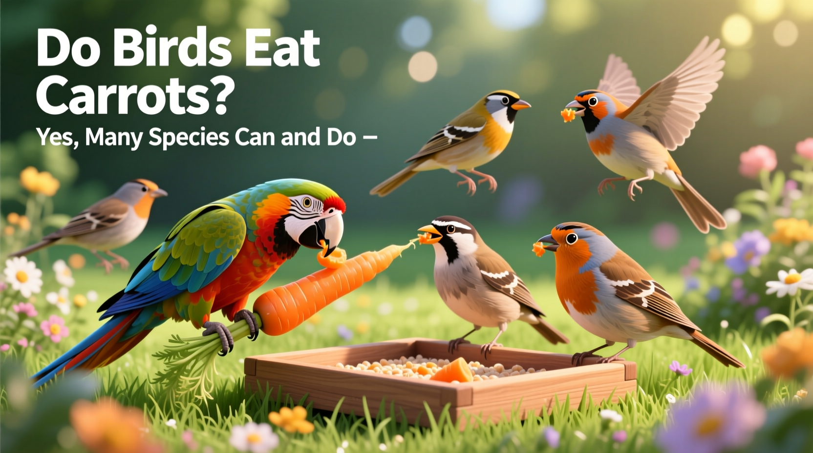 do birds eat carrots