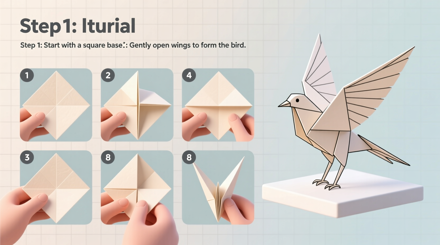 how to make a paper bird