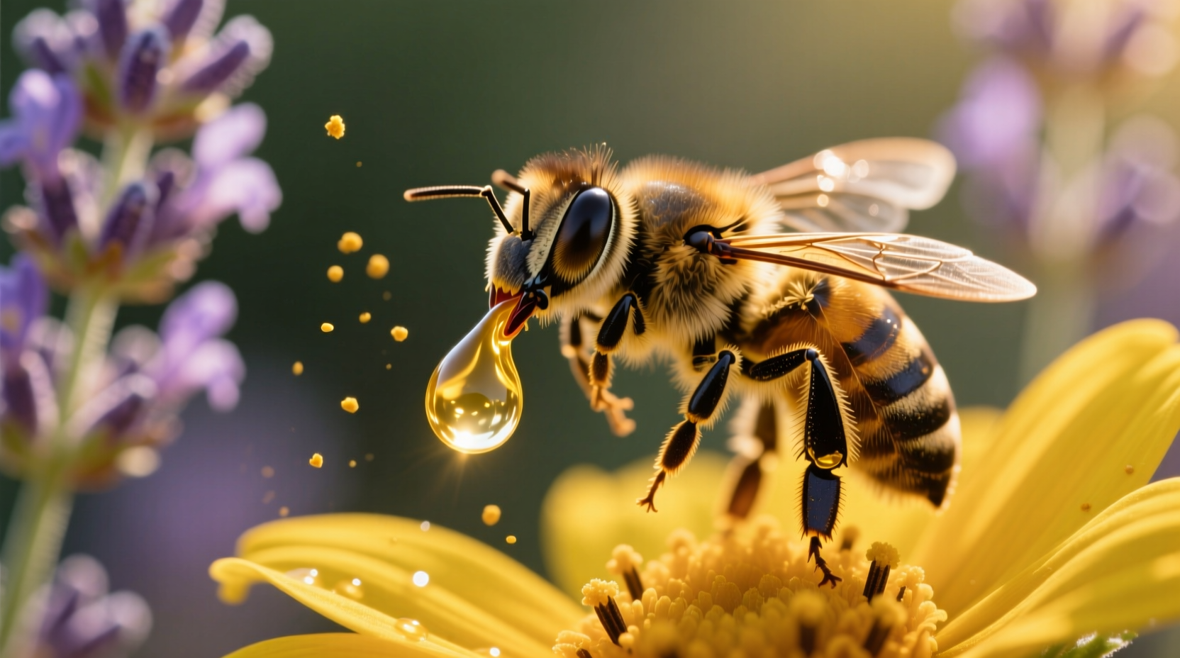 is honey bee throw up