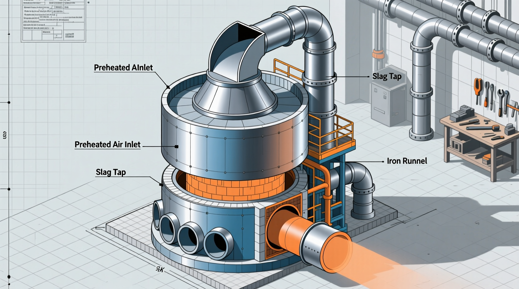 how to craft a blast furnace