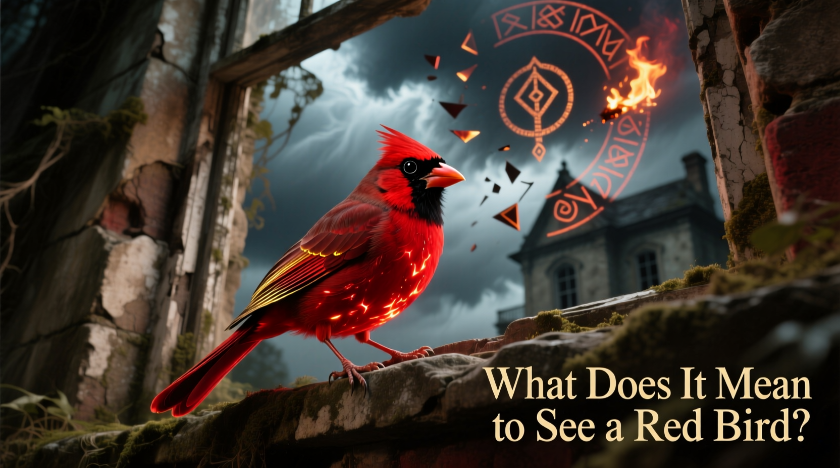 what do it mean to see a red bird