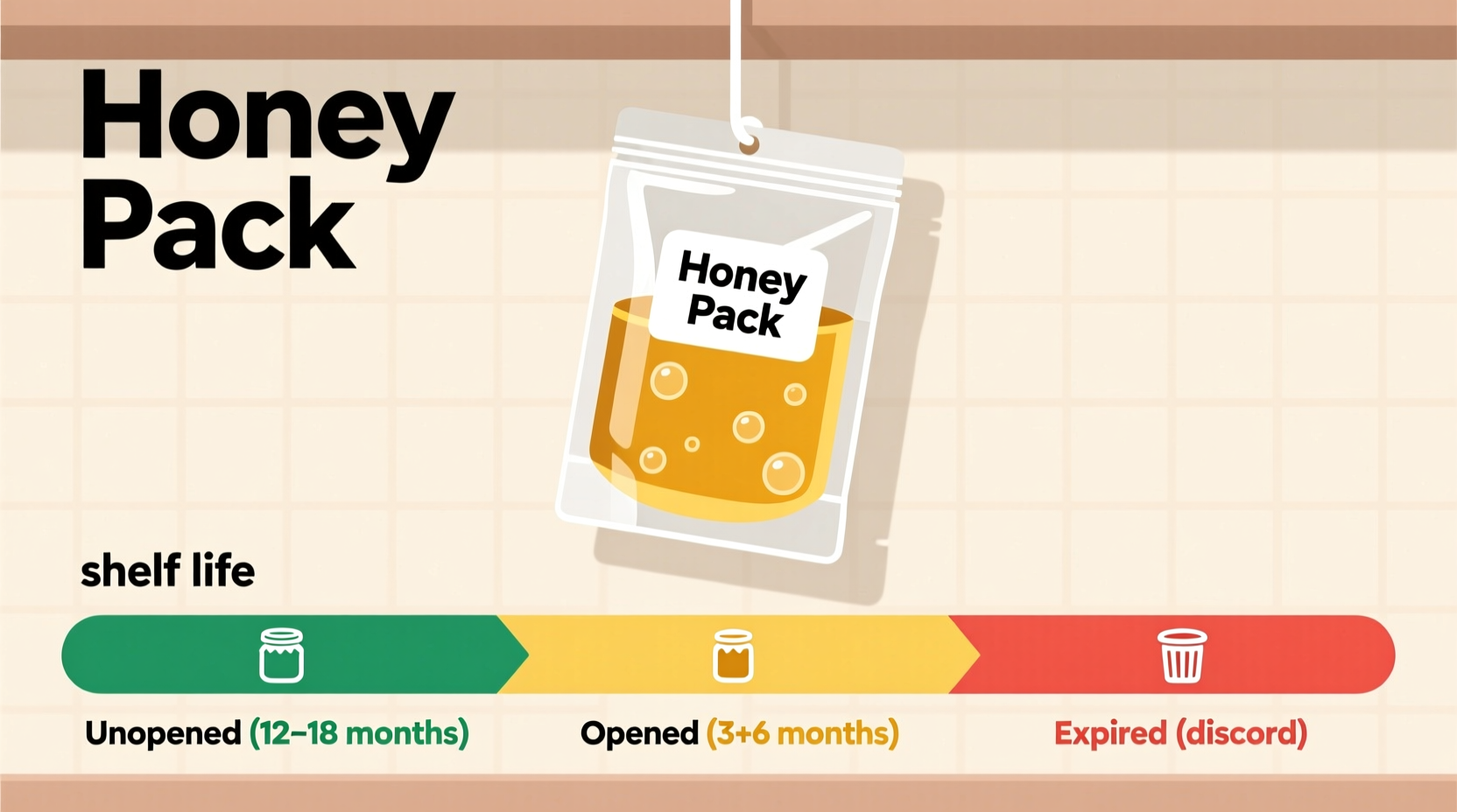 how long does a honey pack last