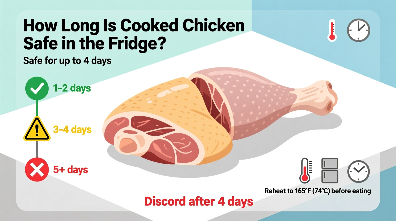 How Long Cooked Chicken Lasts in Fridge: Safety Guide