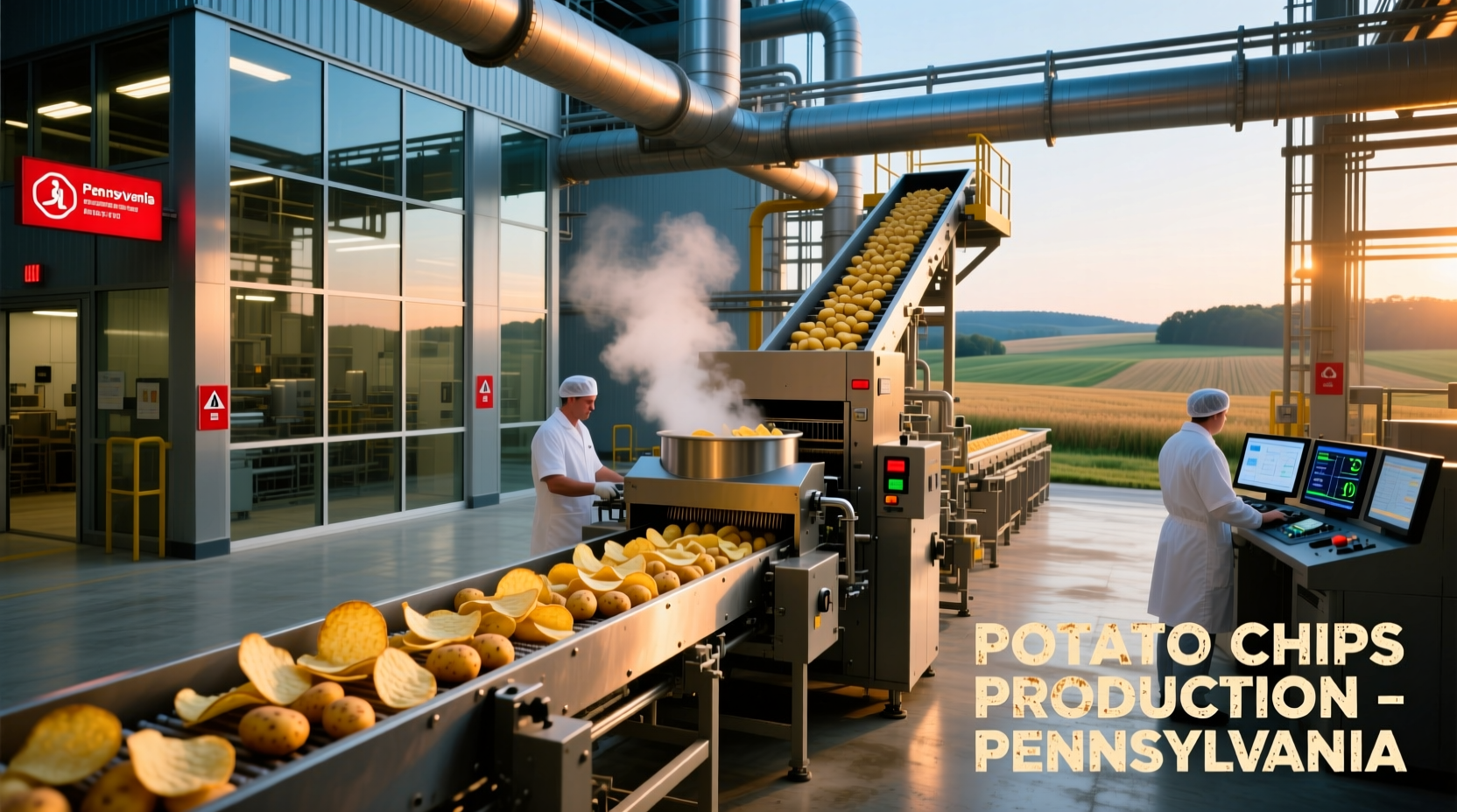 Wise potato chips production facility in Pennsylvania