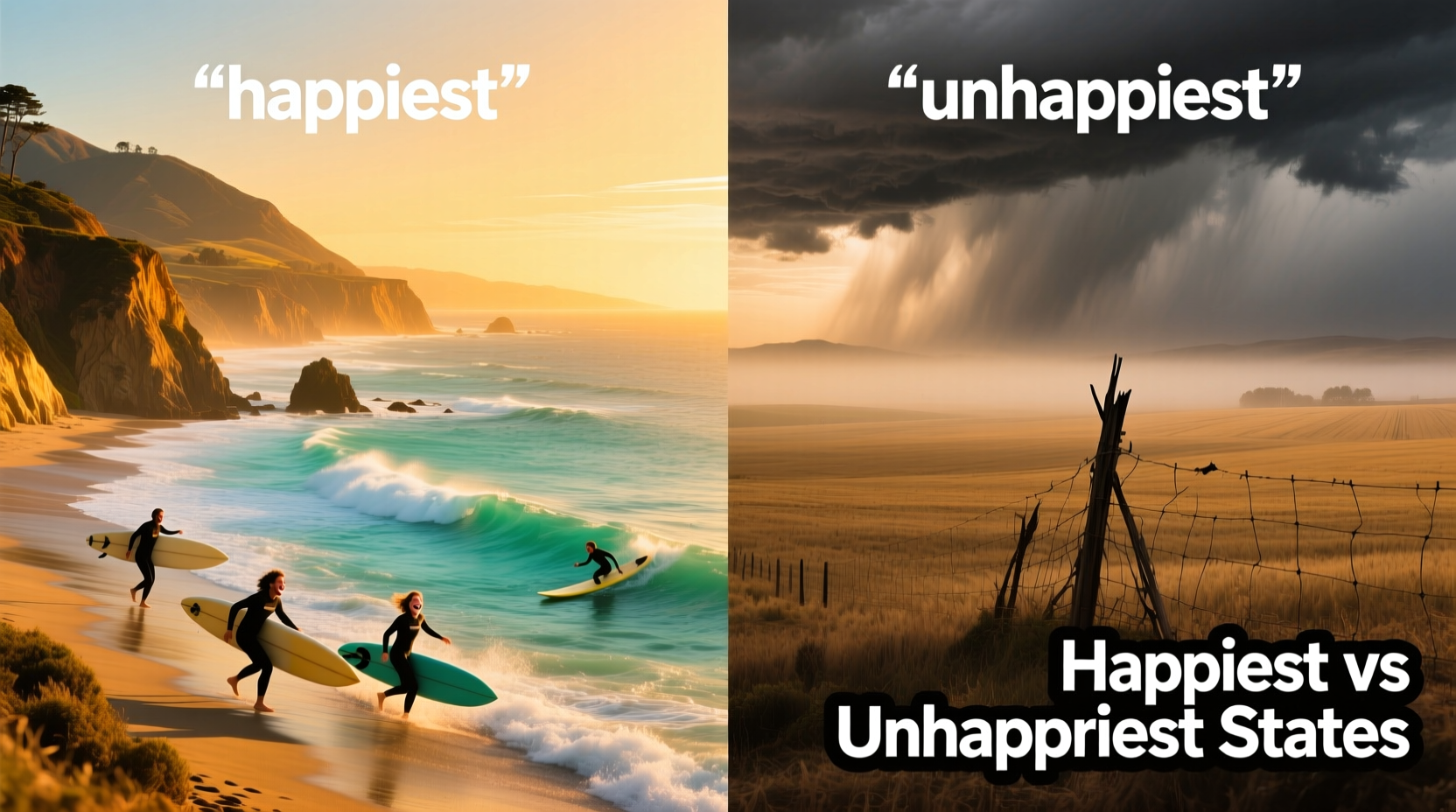 Happiest and Unhappiest States in America: Budget Travel Guide