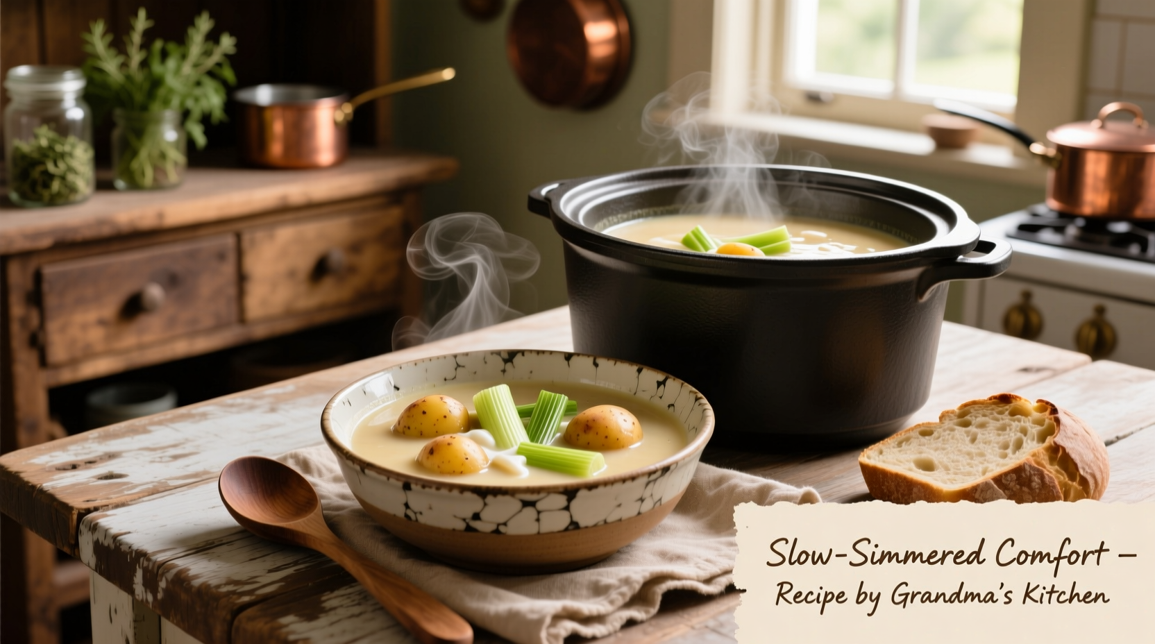 potato leek crock pot soup