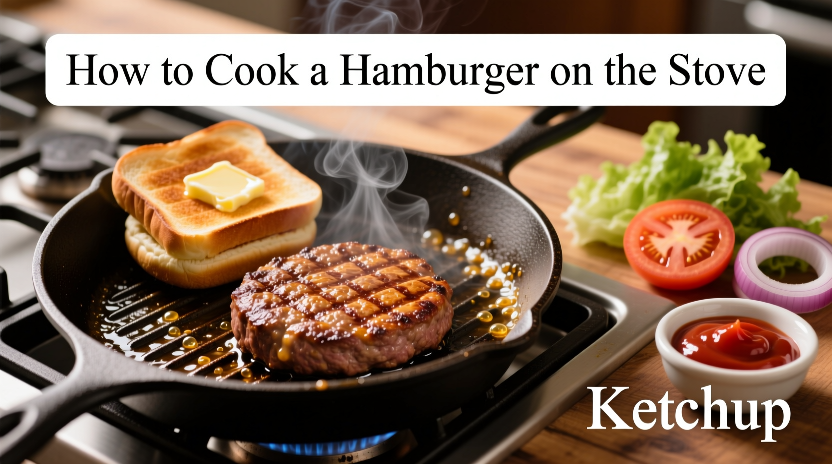 how to cook a hamburger on the stove