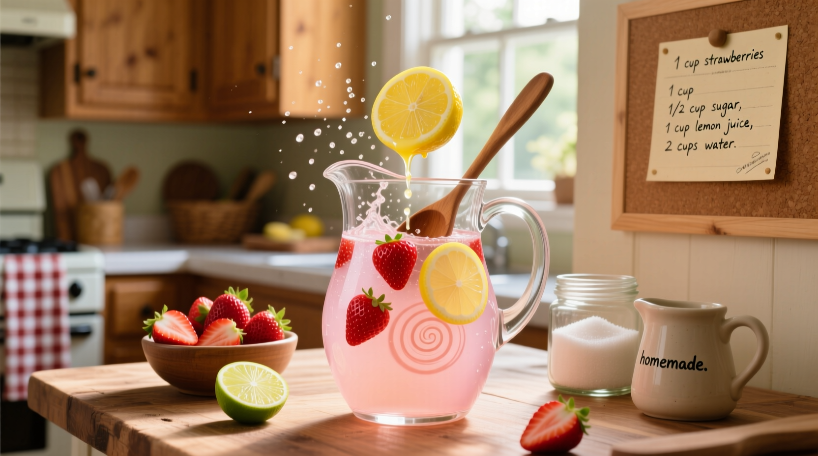 homemade strawberry lemonade recipe