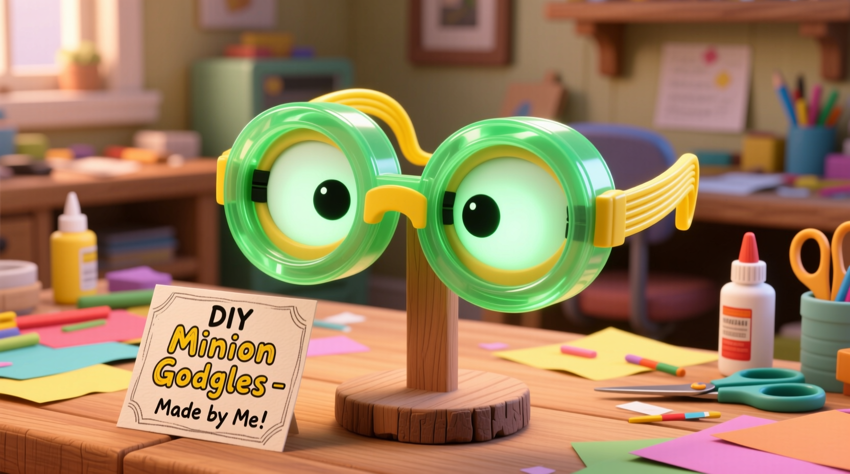 minion goggles diy