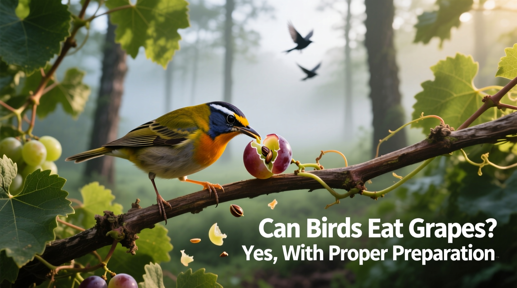can birds eat grapes
